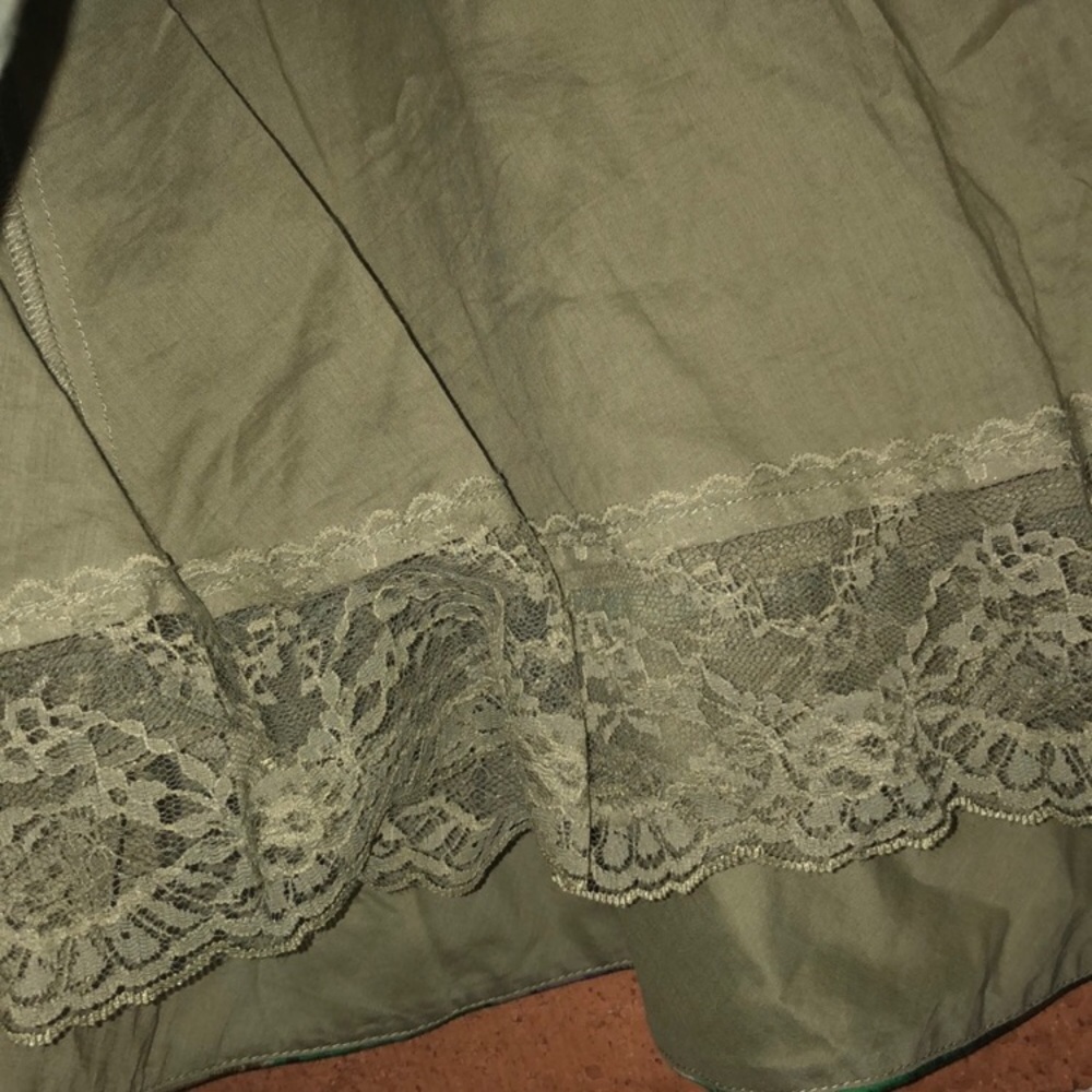 💚ANTHROPOLOGIE💚WINTER GREEN FLORAL SKIRT💚 - Picture 5 of 7